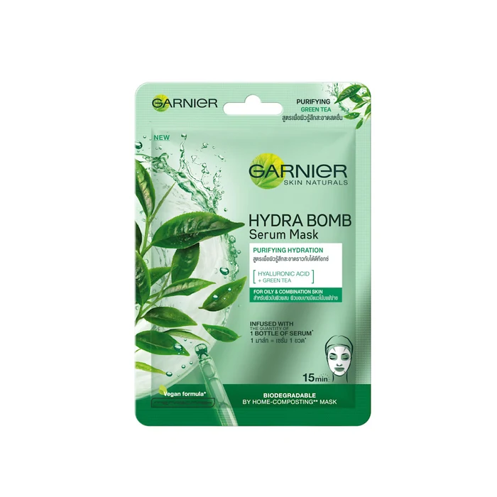Garnier Hydra Bomb Serum Mask Green Tea 28g