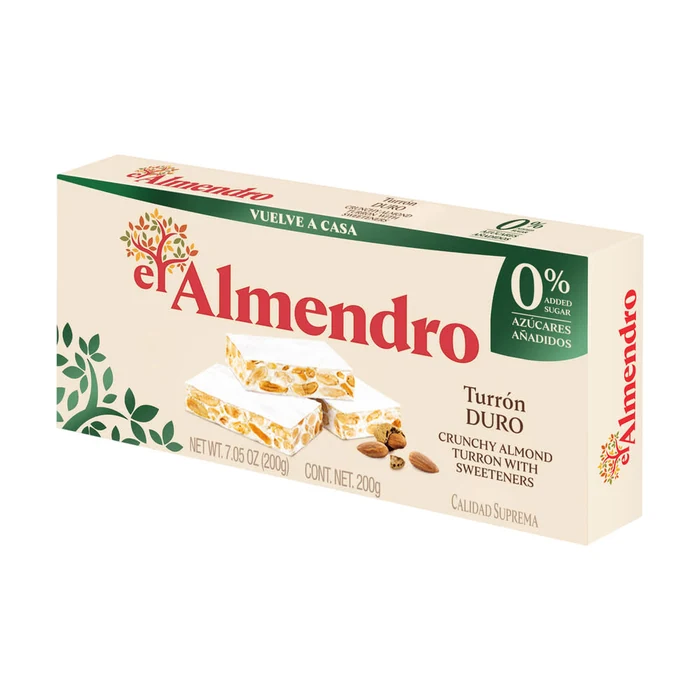 El Almendro No Adeed Sugar Crunchy Almond Turron 200g