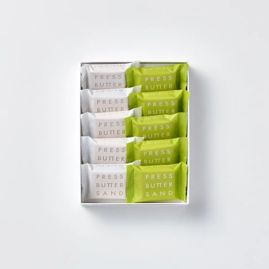 BAKE Butter Cream Cookie Sandwich 2Flavors Assortment 〈Original/Uji Matcha〉 10P