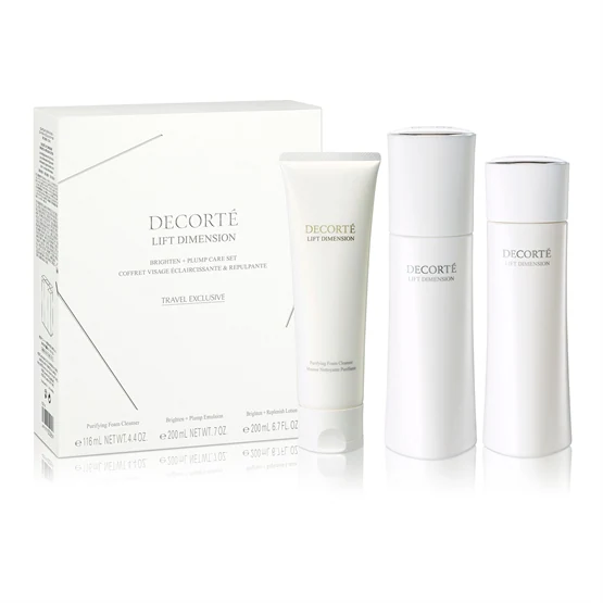 DECORTE DECORTÉ LIFT DIMENSION BRIGHTEN + PLUMP CARE SET