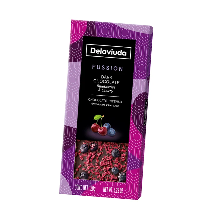 Delaviuda Tableta De Chocolate Negrol Arándanos Y Cereza 120g