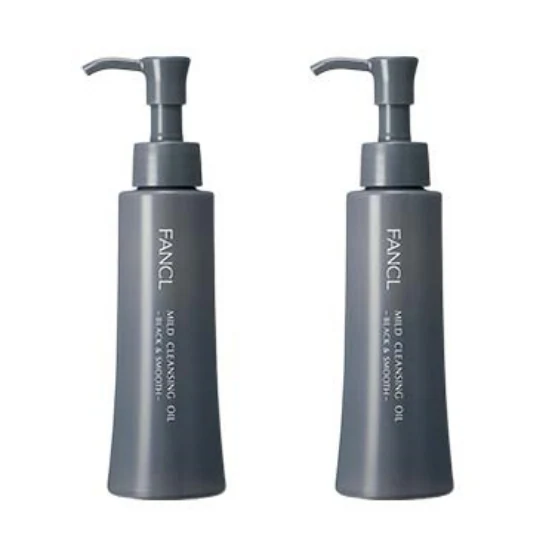 FANCL Mild Cleansing Oil – Black & Smooth – Set of 2 Bottles