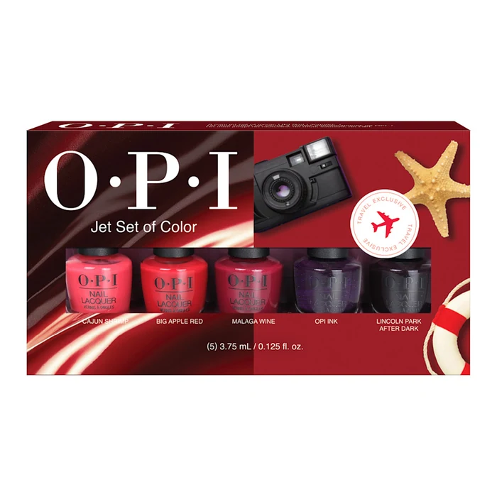 OPI Jet Set Of Colors W4 Travel Retail Exclusive Set 5x3.75ml at Madrid