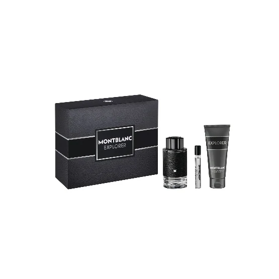 MONT BLANC MONTBLANC EXPLORER EDP 3PC SET [EDP 100ml + EDP 7.5ml + SHOWER GEL 100ml]