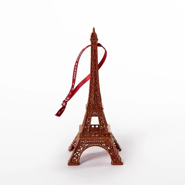Souvenir de Paris Red glitter eiffel tower suspension 5,5 in