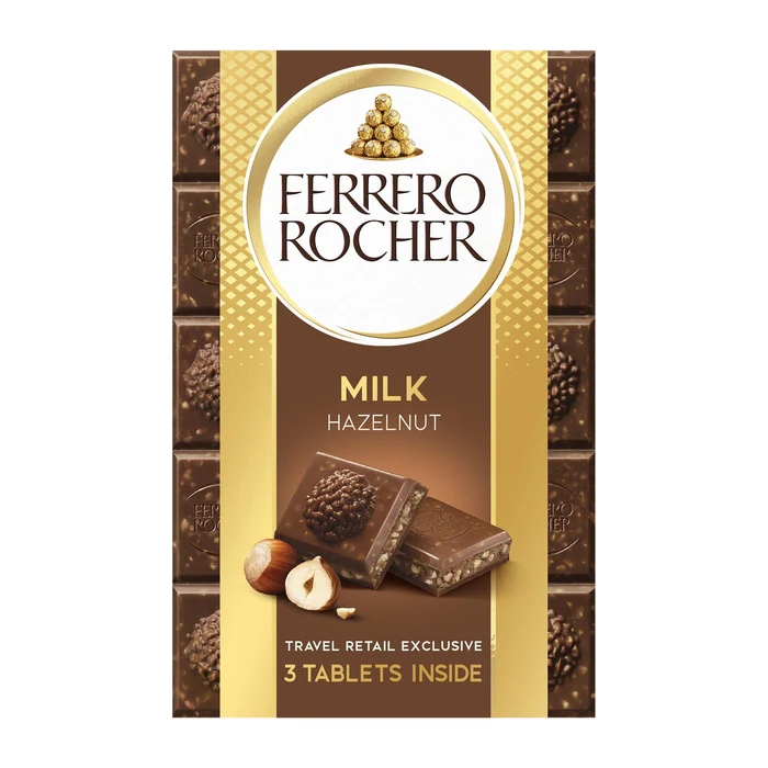Ferrero Premium Chocolate Ferrero Rocher Tablets Milk X3 Mini Pack