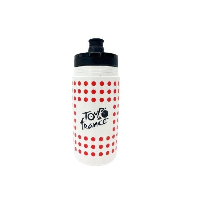 TOUR DE FRANCE - TDF Red and white polka-dot cycling water bottle