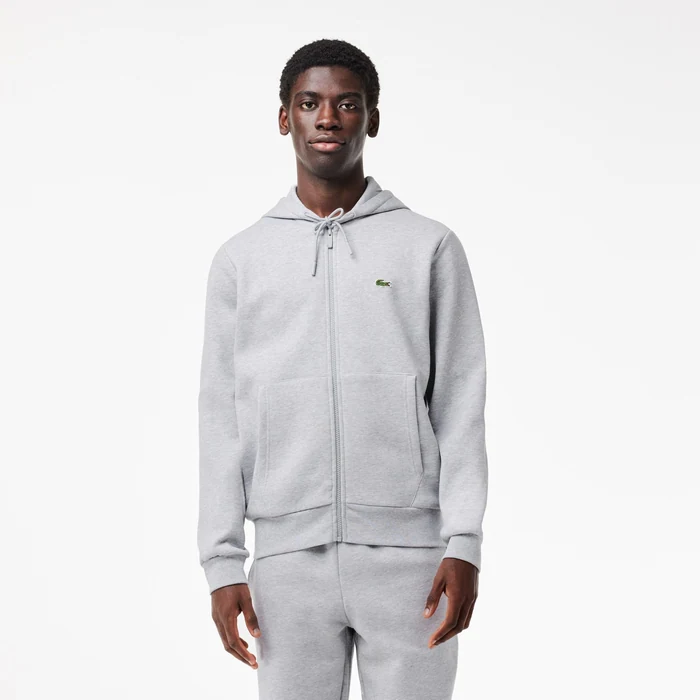 Lacoste Men's Lacoste Kangaroo Pocket Fleece Zipped Hoodie
