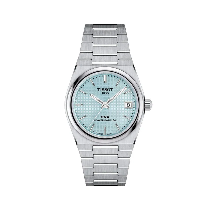 Tissot Prx Auto Unisex Grey Steel Blue 35 A3 T1372071135100