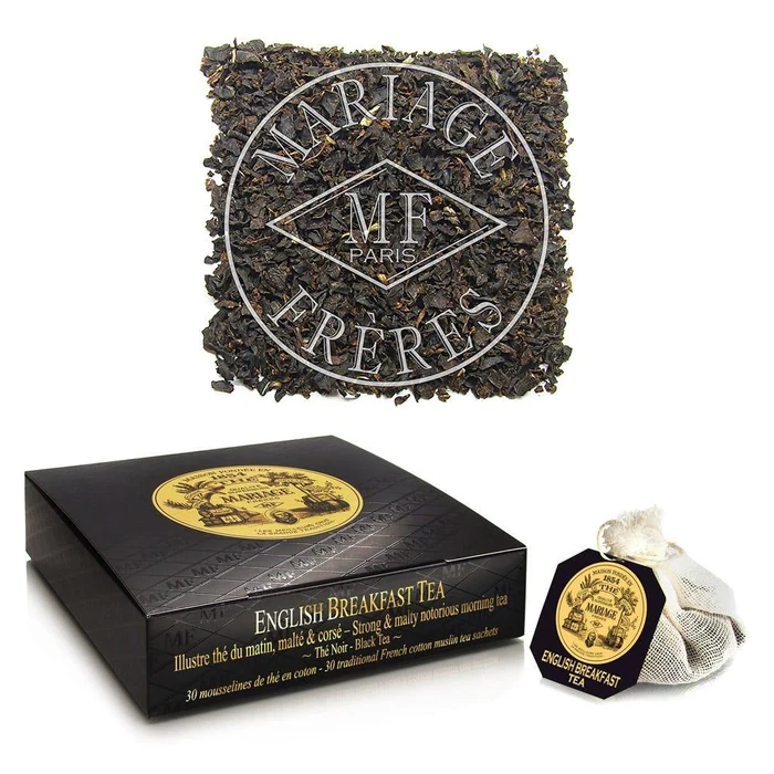 Mariage Frères English Breakfast Tea - Box Of 30 Muslin Tea Sachet