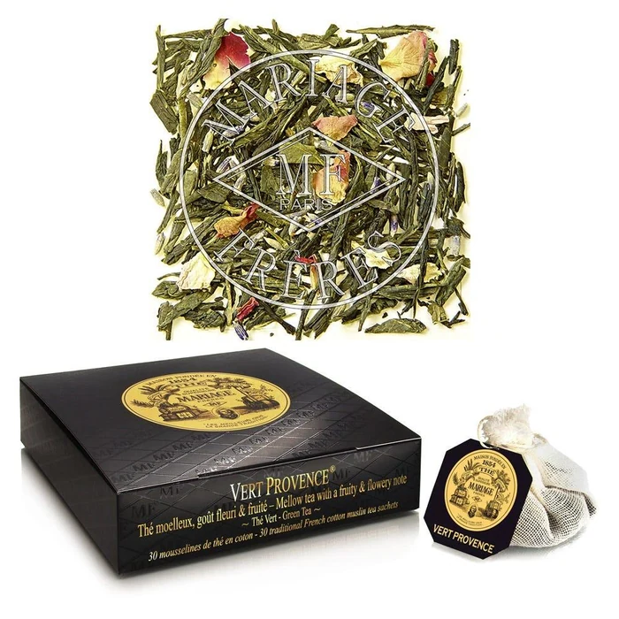 Mariage Frères Vert Provence - Box Of 30 Muslin Tea Sachet