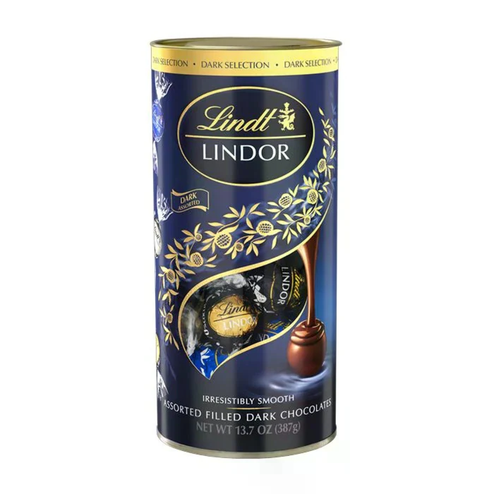 Lindt Lindor Tube Dark Selection 387g