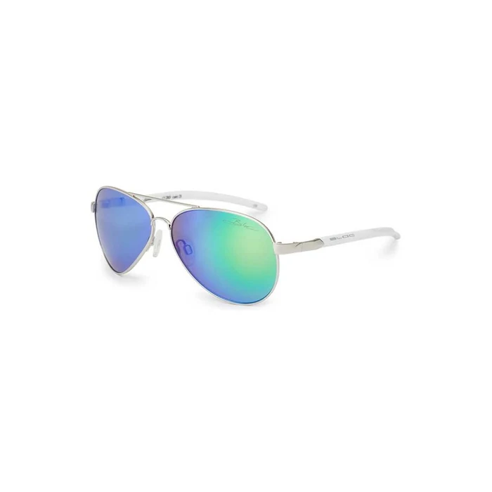 Bloc Junior Hurricane Silver And Green Sunglasses J139