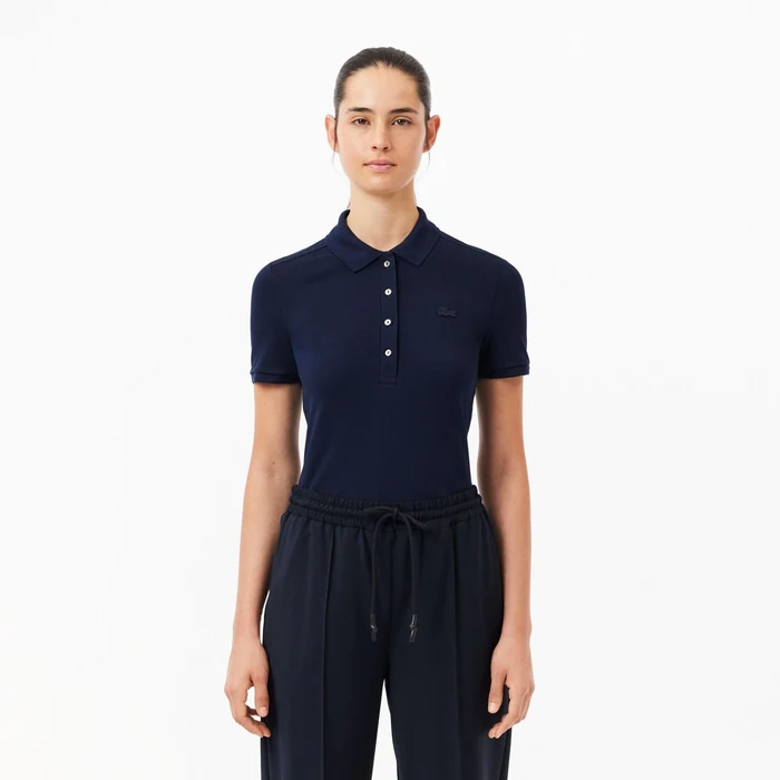 Lacoste L.12.D Slim Fit Stretch Mini Piqué Polo Shirt