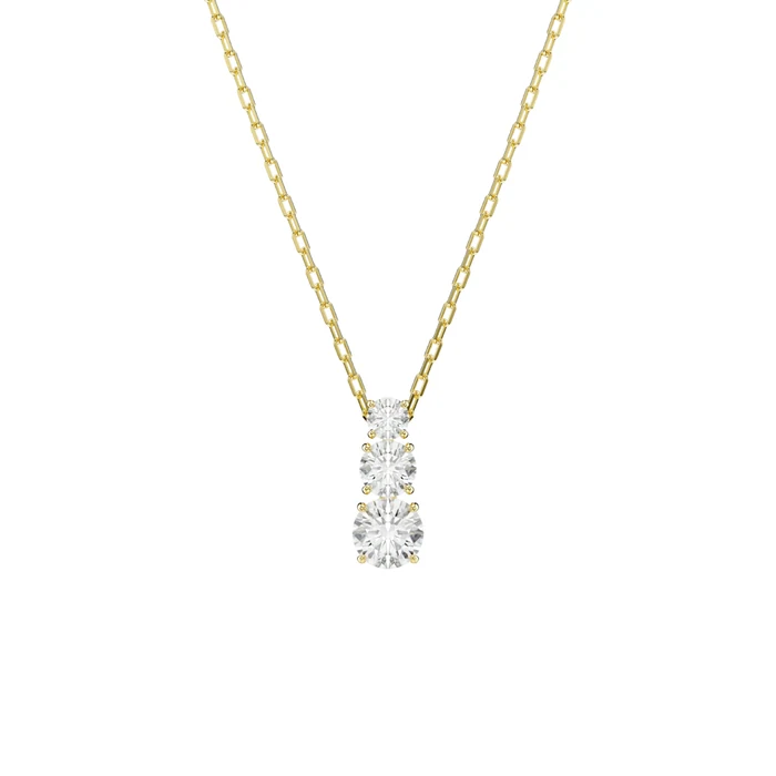 Swarovski Stilla Pendant Trilogy Round White - Ss Box