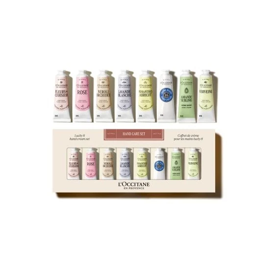 LOCCITANE LUCKY 8 HAND CREAM SET