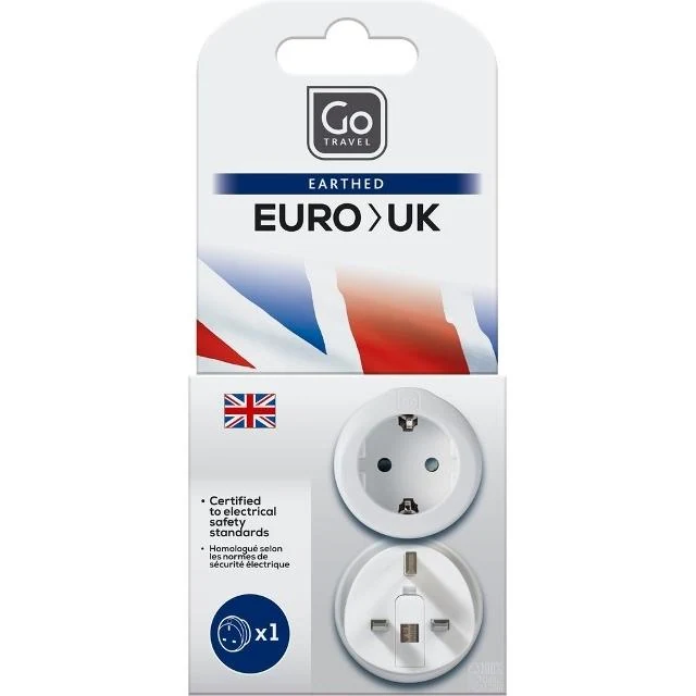 GO TRAVEL Europe = uk adaptor