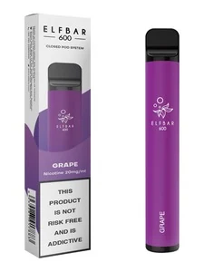 Elfbar ELFBAR 600 Disposable Pod Device Grape 20mg/ml