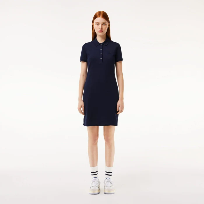 Lacoste Women's Stretch Cotton Piqué Polo Dress at Paris