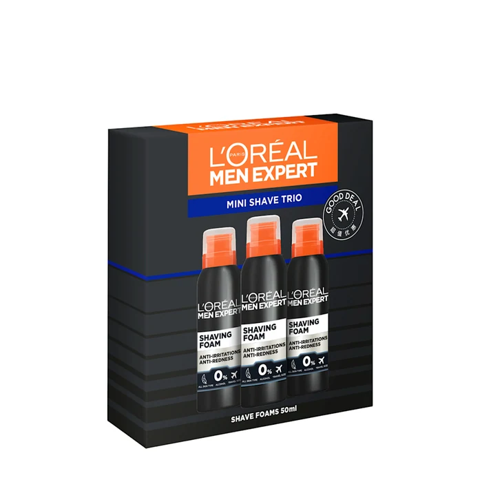 L'Oréal Paris Men Expert Mini Shaving Foam Trio Set 3x50ml at Madrid