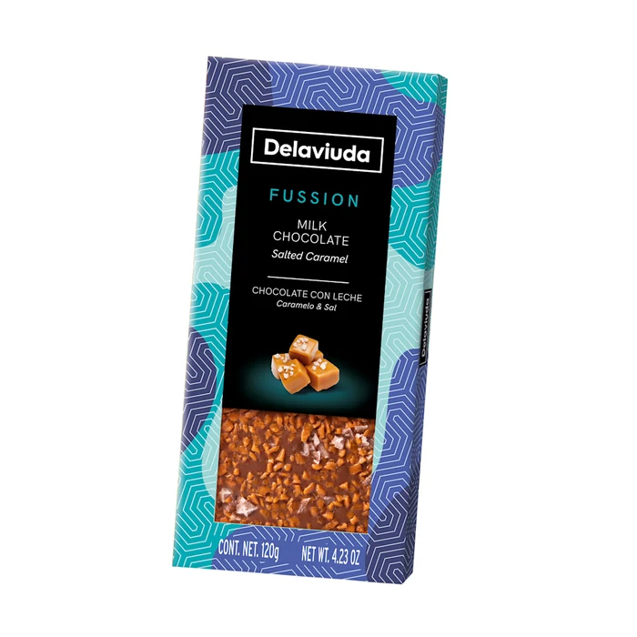 Delaviuda Tableta De Chocolate Con Leche Y Caramelo & Sal 120g