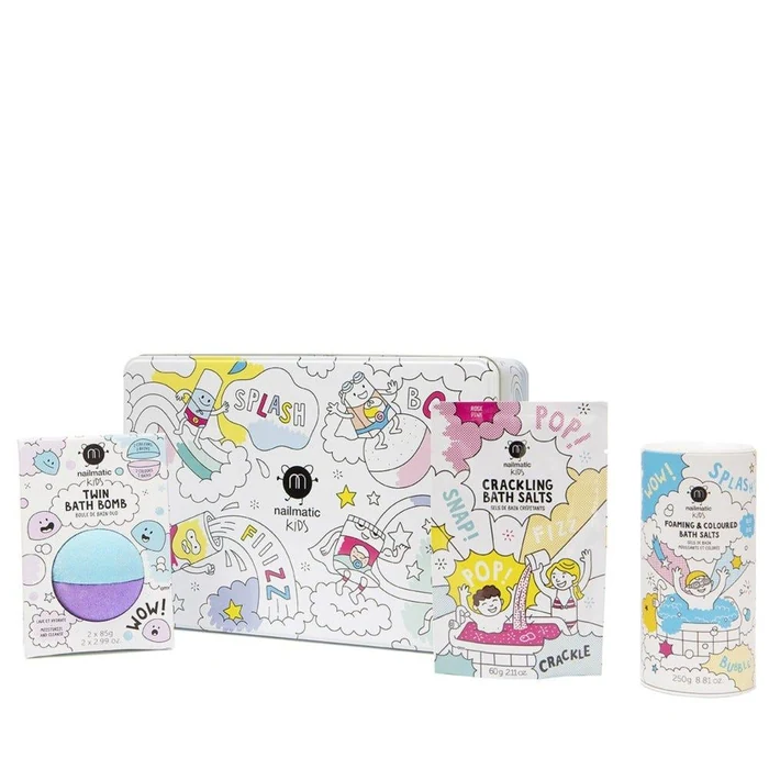 Nailmatic Bath Box - Bath Kit : Foaming Bath Salts - Bath Bomb -crackling Bath Salts
