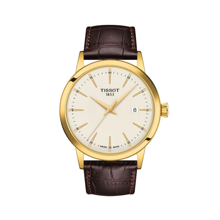 Tissot Classic Dream Man Brown Leather Beige 42 Q2 T1294103626100