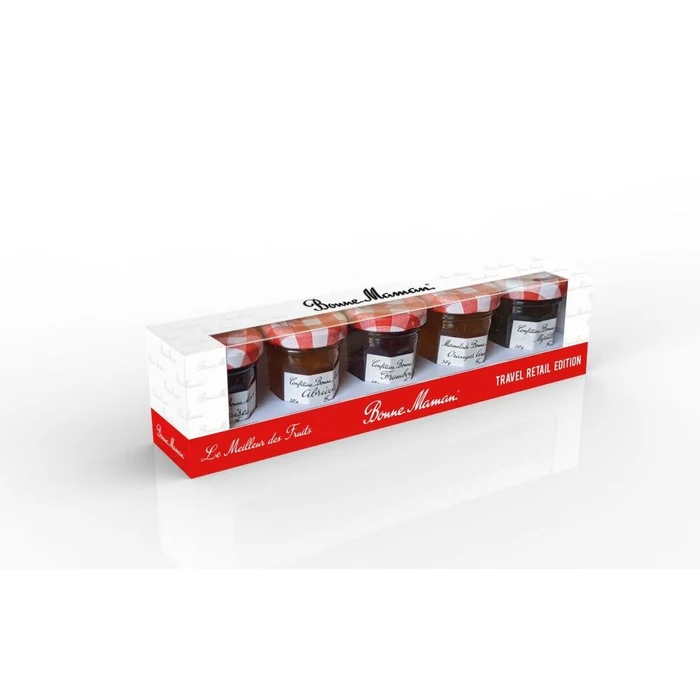 Bonne Maman Réglette 'travel Retail Edition' 5x30g (le Meilleur Des Fruits - Vichy Rouges)