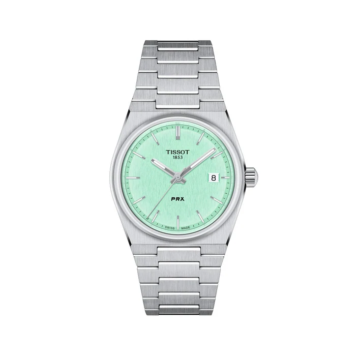 Tissot Prx Unisex Grey Steel Green 35 Q2 T1372101109100