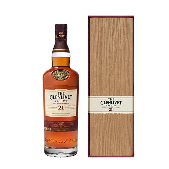 GLENLIVET THE GLENLIVET 21 YEAR OLD SINGLE MALT WHISKY