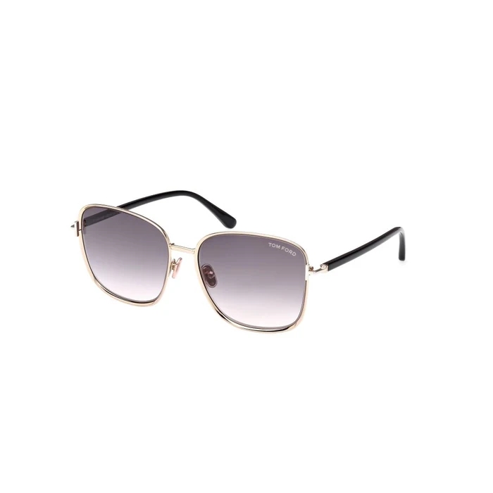 Tom Ford Sunglasses Ft1029 Shiny Rg Gradient Smoke Woman 57