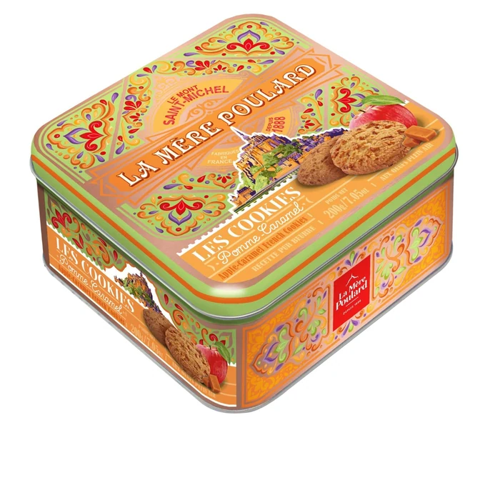 Mere Poulard Half Iron Box Apple Caramel Cookies - Mythique
