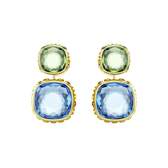 Swarovski Chroma Earrings Versatile Multicolor Gold - Ss Box