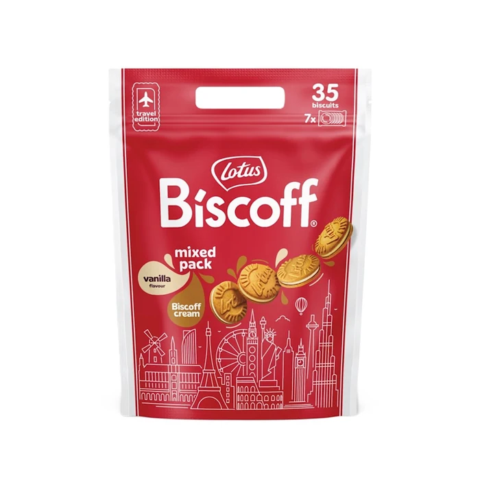 Lotus Biscoff Sandwich Cookies Mix Pouch 350g