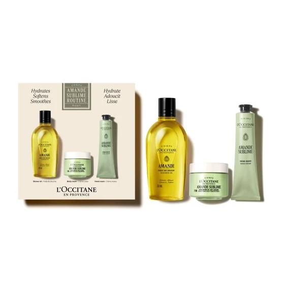 LOCCITANE AMANDE SUBLIME BODY CARE ROUTINE