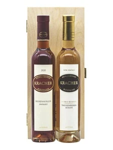 Kracher Kracher, 1x N/V Noble Reserve, Trockenbeerenauslese, sweet, white, 1x Zweigelt, Beerenauslese, sweet, red, box 2x0.375L