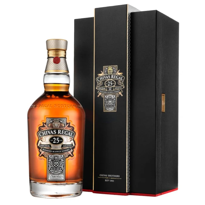Chivas Regal 25 Year Old Blended Scotch Whisky Scotland