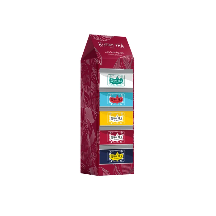 Kusmi Tea Organic Iconics Teas - Assortment 5 Metal Tin