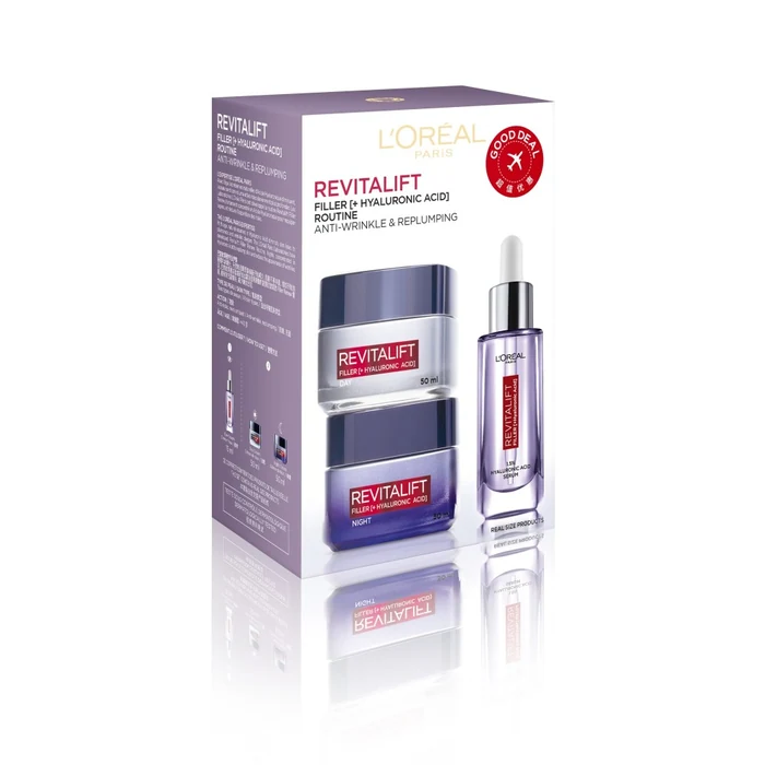L'Oréal Paris Revitalift Filler Program Day Night Serum Set 2x30ml