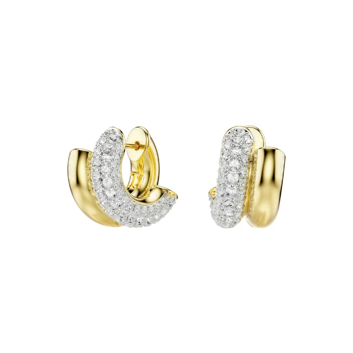 Swarovski Dextera Mini White Gold Tone Earrings - Ss Box