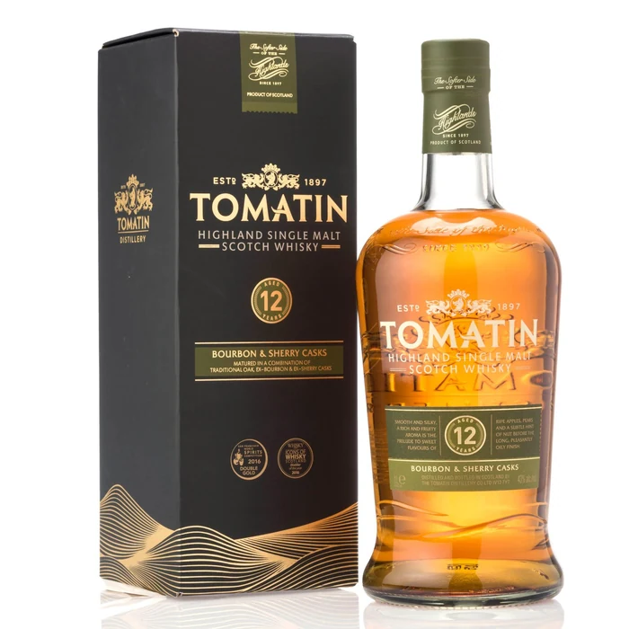 Tomatin 12yo Highland Single Malt Scotch Whisky, Bourbon & Sherry Casks