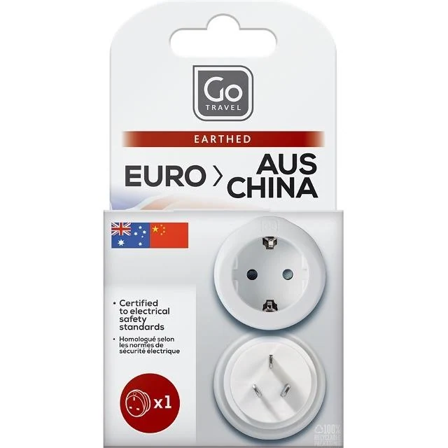 GO TRAVEL Europe = australia/china adaptor