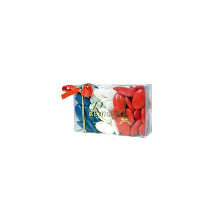 Reynaud Dark chocolats dragee Cocoa - Bleu, Blanc, Rouge.