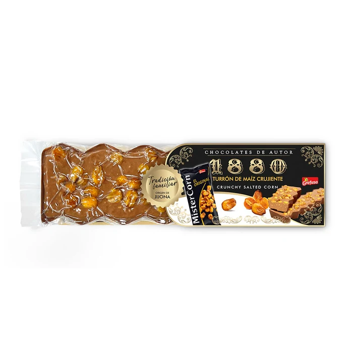 Turrón 1880 Turron Chocolate Maíz Mister Corn 200g