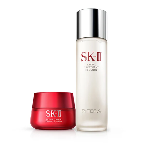 SKⅡ Facial Treatment Essence & Skinpower Cream Set TR