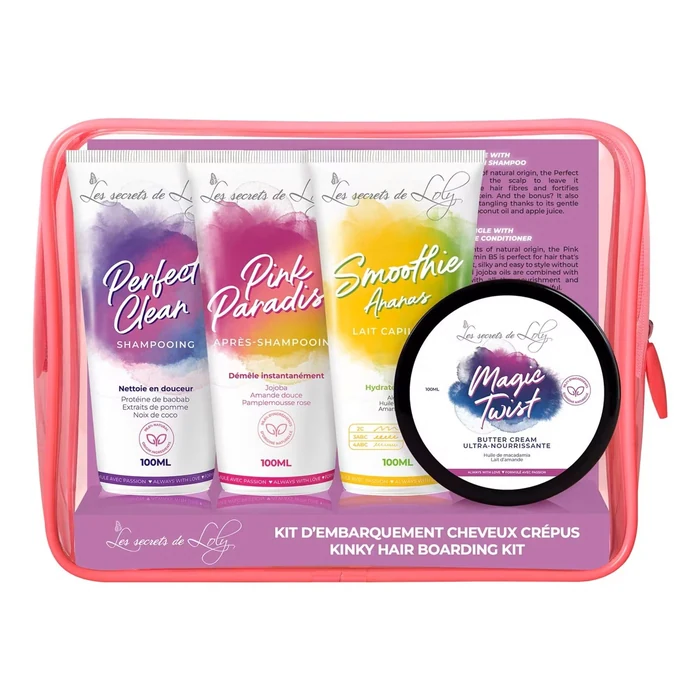 Les Secrets De Loly Tight Coily Hair Kit - Travel size