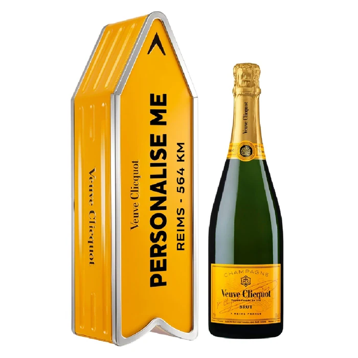 Veuve Clicquot Yellow Label Personalisable Arrow