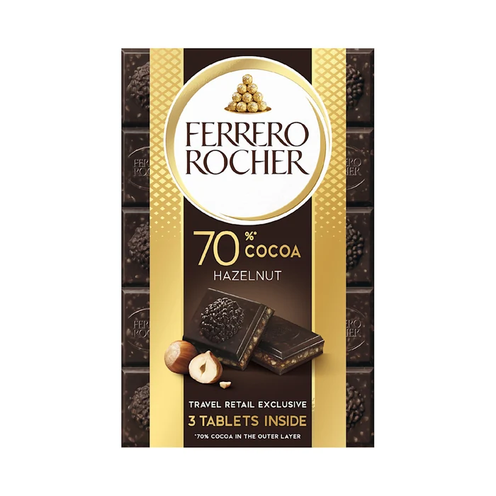 Ferrero Rocher Tablets Dark Hazelnut 3x90g