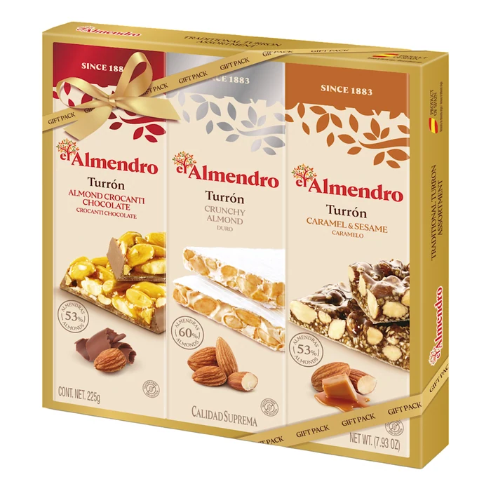 El Almendro Traditional Turron Assortment 3x75g