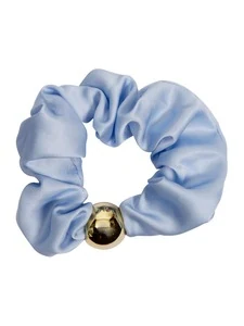 Ronald A S Ronald A/S Hair Care Scrunchie w. Bead Solid Powder Blue 11,5 g